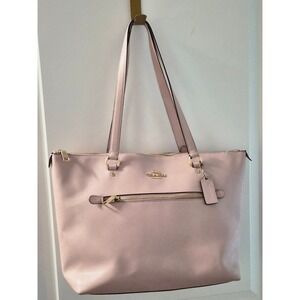 Coach Gallery Tote Blush Pink Crossgrain Leather Shoulder Bag F79608